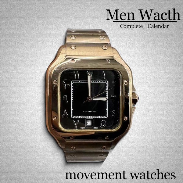 

40MM luxury gold watch Designer Watches Wristwatches automatic mensmensMechanical Automatic Stainless Steel Casual Complete Calendar wristwatch classic wacth, #6 bronze
