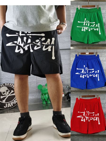 Fashion Designer Men's Shorts Men's Graffiti Casual Shorts STS Joint Quick Drying Woven Fifth Shorts 4 Colors M-XL 27214