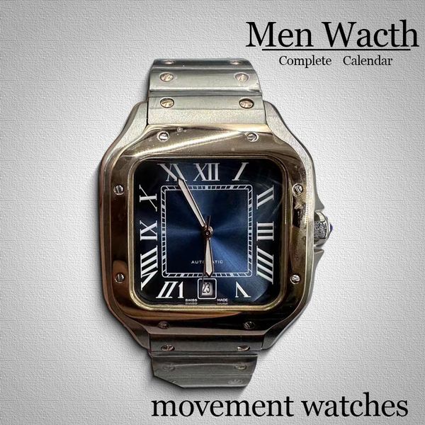 

Designer watch 40MM Square Watch Wristwatches aaa watchs automatic 40mm automatic watch Stainless Steel Casual Complete Calendar wristwatch classic luxury Watch, Bronze