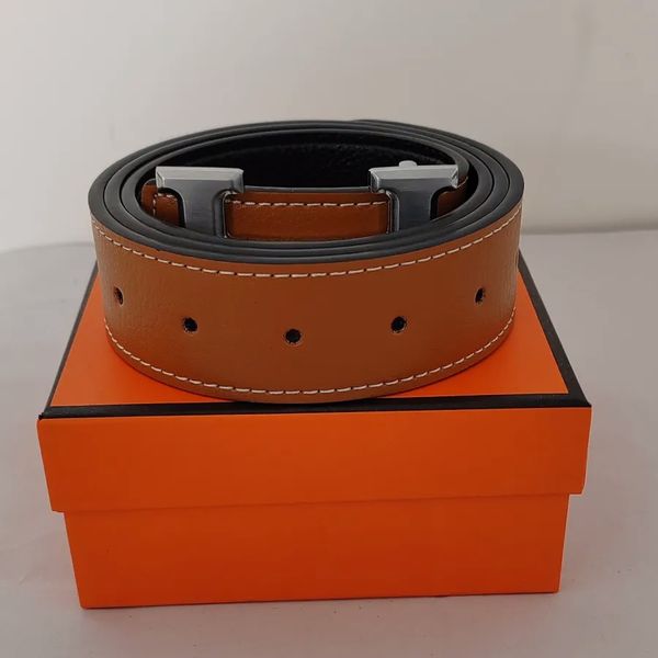 

Designer Men Womens 3.8 Cm Width Brand Buckle Bb Simon Leather Belts Solid Man And Woman Luxury Belt Salesperson Ceinture Riderode, White + silver buckle