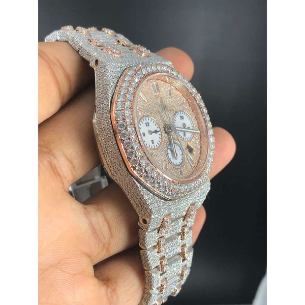 

Brand New High Best Quality VVS Moissanite Fashion Jewelry Iced Out Diamond Watch