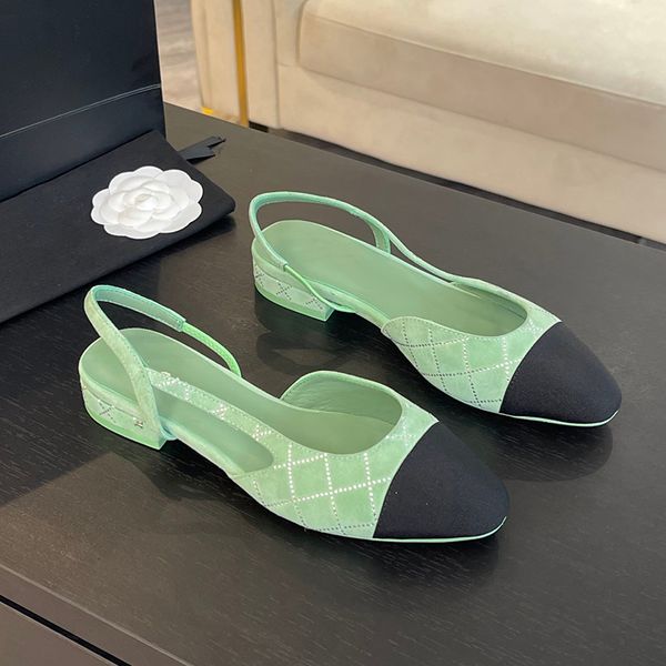 

Womens Sgback Designer Chunky Heel 9cm/6.5cm/2.5cm Square Head ing Sandals Strass Embellish Fashion Outdoor Dress Shoes Classic 4 Colors, Mint green a