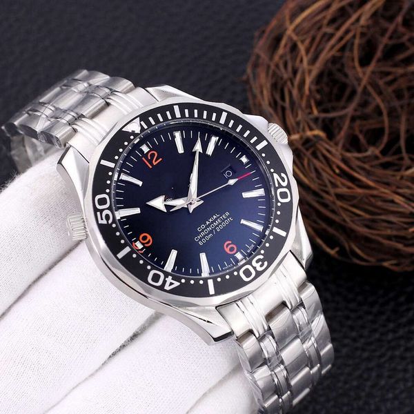 

High-quality mechanical movement OMG Automatic Mechanical Watch Steel band rubber men's business fashion watch banquet preferred, Gold