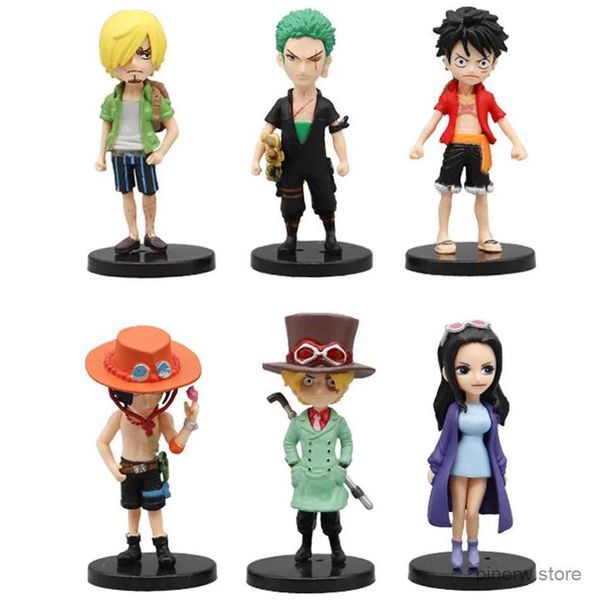 

6pcs/set Anime One Piece Action Figure PVC Luffy New Action Collectible Model Decorations Doll Children Toys for Christmas Gift