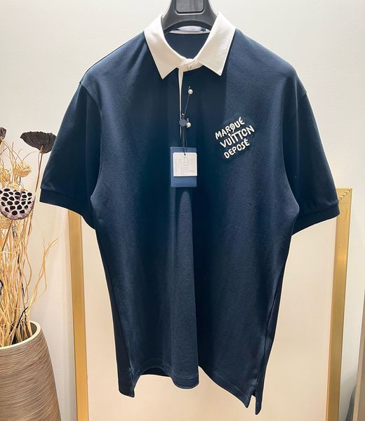 

Men's Plus Tees & Polos 2024ss 100 Cotton Mens Golf Polo Shirt Polo Blank Embroidered High Quality Camisas Polyester Men Quantity Turtleneck 8675, #4