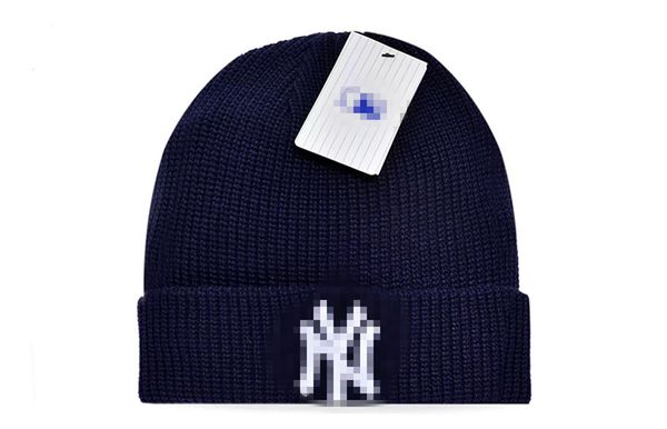 

BBL FASHION Winter NY Beanie Hat Men Women cap Ski Hats Unisex Luxury Outdoor Fashion Beanies c13, Dark blue
