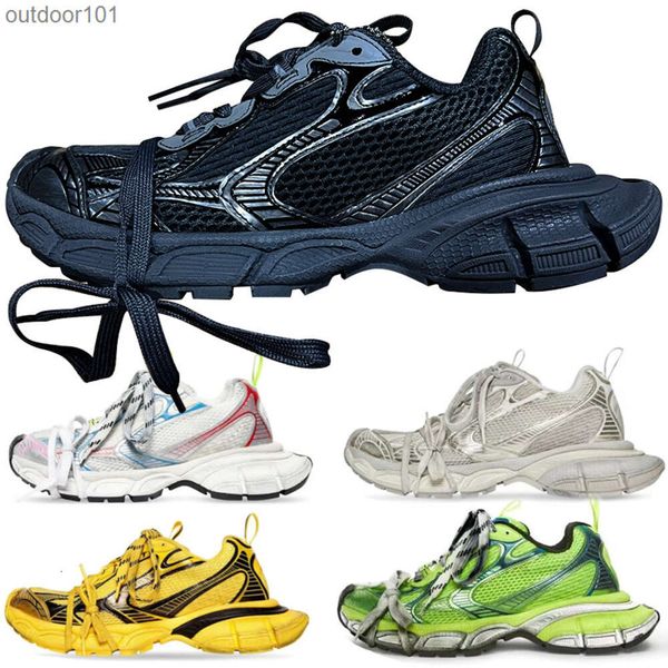 

Paris 3XL Mesh Red Thick Sole Increase Versatile Dad Shoes Belenciaga Mens and Womens Casual Sports Single Shoes, White-red 35-46