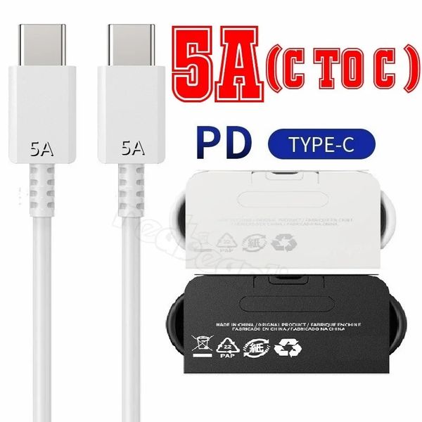 PD Fast Charging Cable 5A 25W USB C For Galaxy Note 10 + Note10 S20 Ultra S10 A71 A91 USB C TO USB CABLE