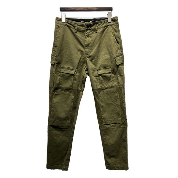 

Cargo Pants Topstoney Mens Military Tactical Multi Zipper Pockets Long Pants Male Cotton Casual Overalls Loose Baggy Work Trouser Big Size PJ032, Army green-pj032