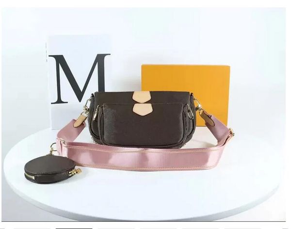 

6A designer bag Multi Pochette high quality crossbody purses wallet woman handbag shoulder bags women designers purse luxurys handbags plain bags Shoulder Bags, Black
