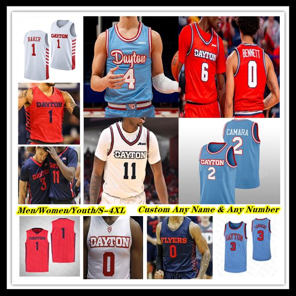 

Custom Ncaa Dayton FLYER College Basketball Jersey DaRon Holmes II Nate Santos Koby Brea Elvis Javon Bennett Enoch Cheeks Isaac Jack Obi Toppin Zimi Nwokeji 4XL, Man red