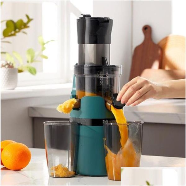 

Fruit & Vegetable Tools Slow Juicers Portable Electric Separation Filter Large Caliber Screw Cold Press Extracto Dhs0U