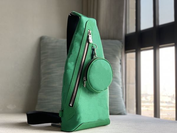 

2024 GREEN Men's Business handheld fashion trend front line bag