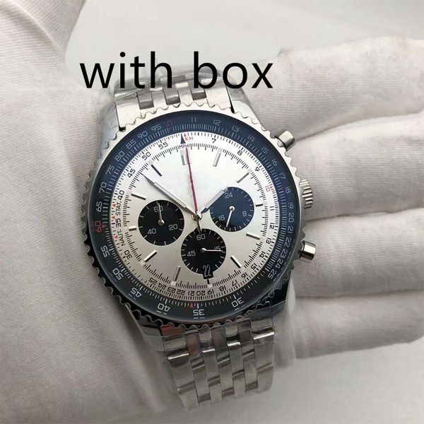 

u1 Men's quartz battery watch rubber stainless steel classic strap watches 46MM luminous sapphire waterproof montre de lux aaa wristwatch, Clear