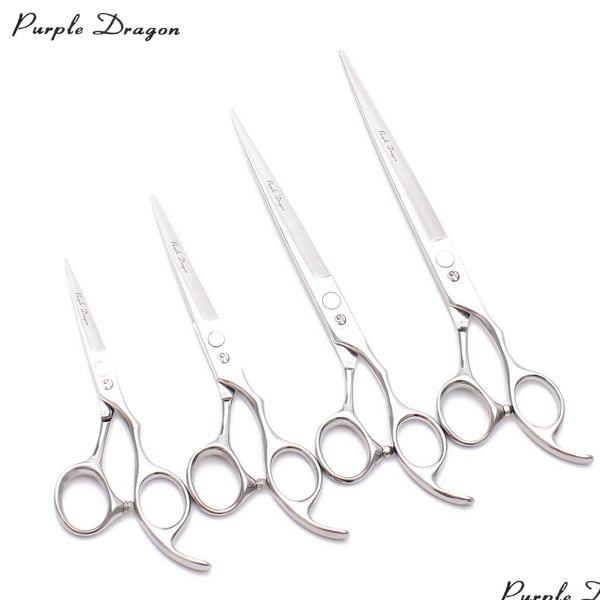 

Z1006 Professional 440C Purple Dragon Scissors (5-8 Sizes) for Cutting or Thinning Human and Pet Hair