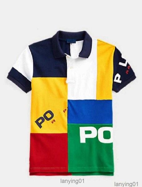 

Polos T-shirt Short Sleeve Designer Summer 2022 New Polo Shirt High-end Casual Fashion Mens Stitching Lapel 100% Cotton S-5xl, Khaki
