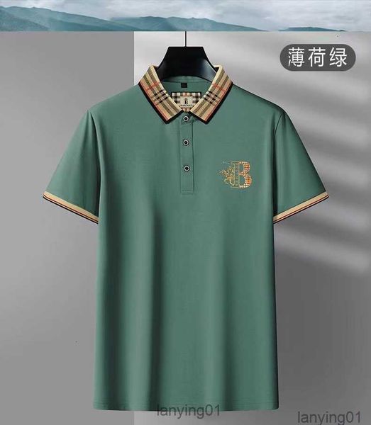 

Fashion Designer Short-sleeved Polo High-grade Embroidered Cotton Shirt Mens T-shirt Korean Clothing Summer Luxury Top 778