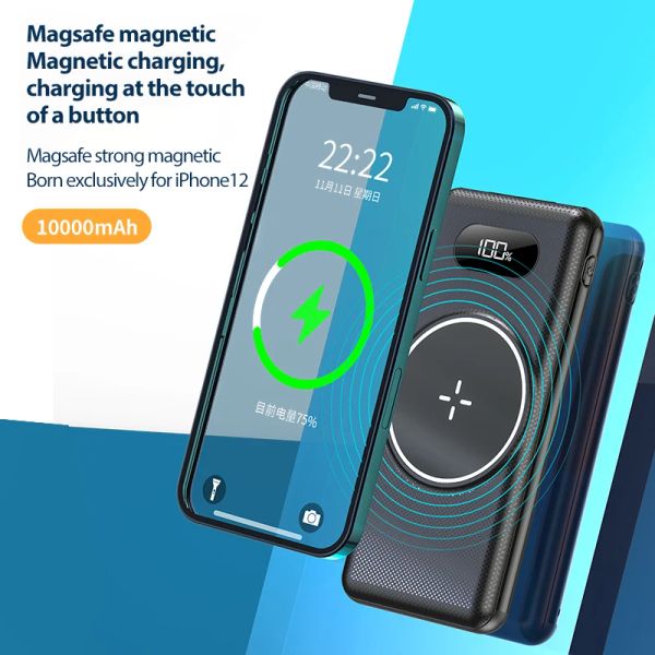 Power Bank 20000mAh Wireless Chargers Portable Battery External Batteries For Iphone 11 12 12Pro Powerbank Free Shipping Z260929