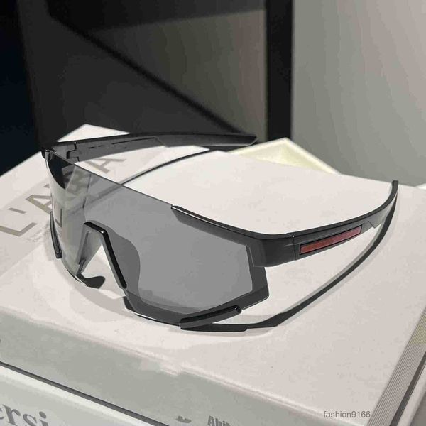 

designer Shield Sunglasses White Visor Red Stripe Mens Women Cycling Eyewear Men Fashion Polarized Sunglasses Outdoor Sport Running Glasses With Package 4KT2F