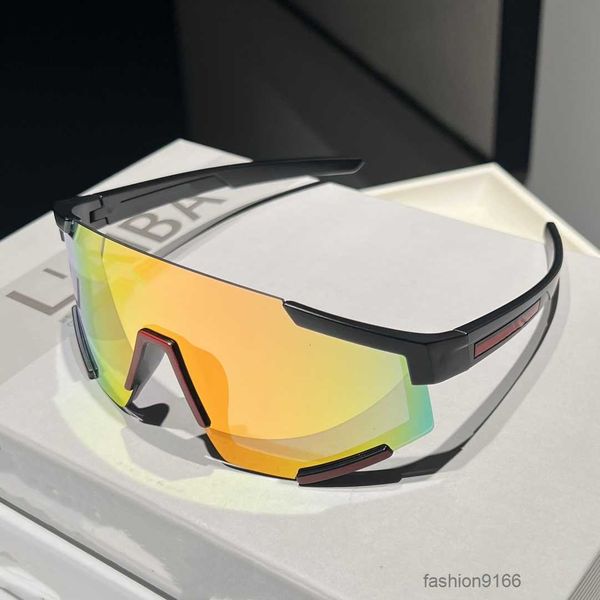 

designer Shield Sunglasses White Visor Red Stripe Mens Women Cycling Eyewear Men Fashion Polarized Sunglasses Outdoor Sport Running Glasses With Package 2QMZU