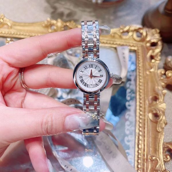 

New women's quartz movement 904 stainless steel watch chain Dial diameter 26mm AAA+, Gold