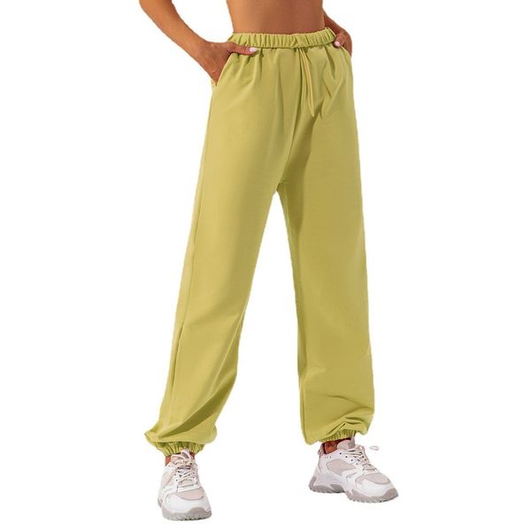 

Yoga Casual Jogger Pants Sport Women Quick Dry Trousers Women's Sportswear Gym Sports Fitness Running Pant A-L-O-005, Green