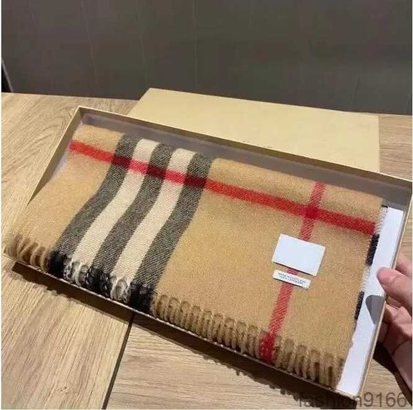 

Classic Plaid Luxury Designer Scarf 100% Cashmere Tassel Designers Scarves Scarfs Shawl Sciarpa for Winter Womens and Mens