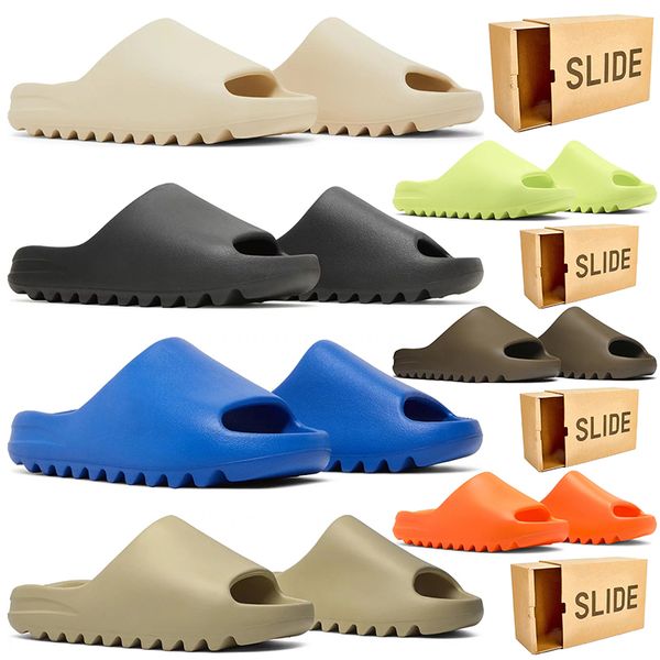 

2024 slippers designer sandals for men women slides sliders Bone Triple Black Onyx Desert Sand Carbon Cinder slipper mens woemns sandal yeeziness slide pantoufle, Item#1