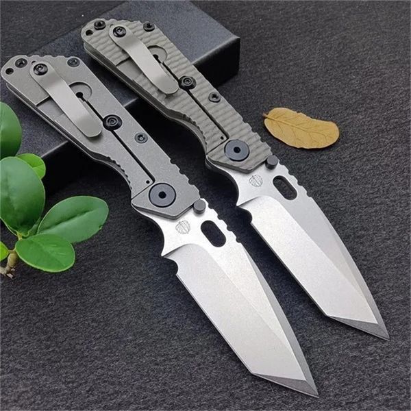 Higher Quality Wild Boar Strider Tactical Folding D Tanto Blade TC Titanium Alloy Handle Outdoor Camping Hunting Tools Manual Open Pocket Knife