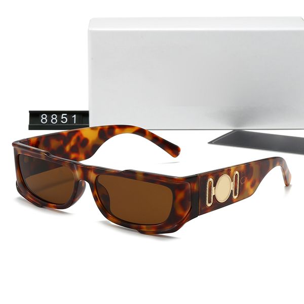

Casual Designer Sunglasses Outdoors Mens Sunglass Unisex Eyeglasses Sun glass Adumbral Rectangle 8 Color Option High Quality