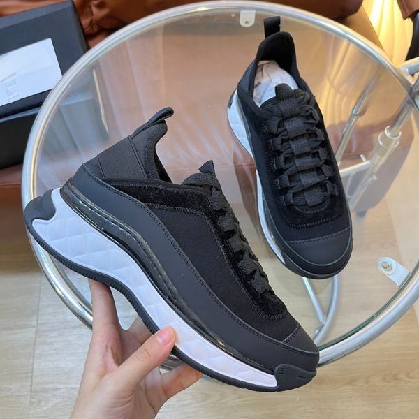 

24ss Color-blocking elements sneakers Dress Shoes of cotton velvet fabric for panda size 35-41, # 26