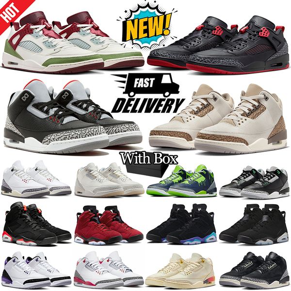 

Jumpman 3 3s Men Basketball Shoes 6 6s Palomino Ivory Cement Black Infrared White Cement Reimagined Green Glow Womens Mens Trainers Sports Sneakers have size 36-47, #31