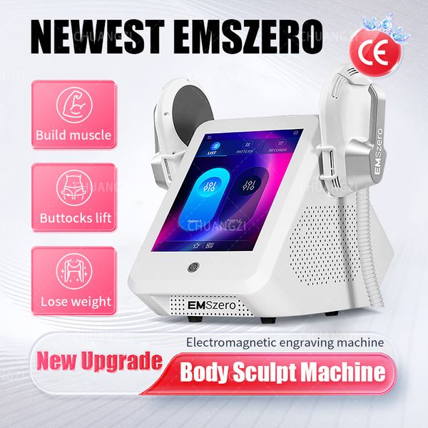 

2024 New EMSzero Machine Slimming Loss RF EMS Sculpt NEO Slimming Body Sculpting Muscle Increase 200HZ 6500W 14 Tesla 2/4/5 Handles Salon High-end Machine