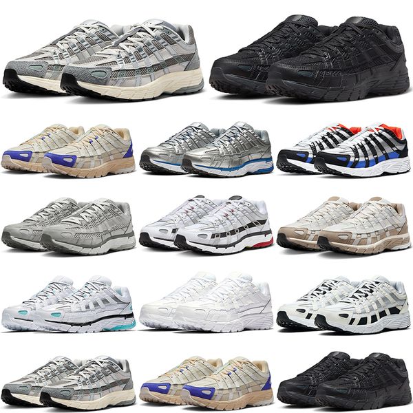 

p6000 running shoes p-6000 mens womens trainers triple black white university blue green khaki Athletic Department mens outdoor sports sneakers, Light iron ore