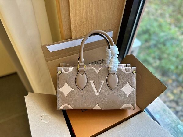 On The Go East West New TOTE Bag Designer Shoulder Bags Womens Cross Body Bags Ladies Shopping Bag Luxury Classic Print Handbag Genuine Leather Circular Zero Wallet