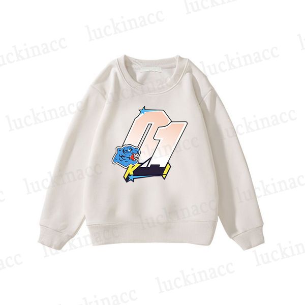 

Children Clothes Round Neck Hoodie Brand Designer Sweatershirt For Girls And Boys Autumn And Winter Baby Tops Multiple Color Styles SDLX Luck, #1