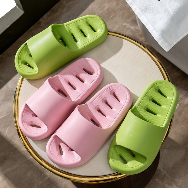 

Shower Slippers for Men and Women Summer Home Indoor Water Leakage Anti Slip Household EVA Bathroom Sandals, Red