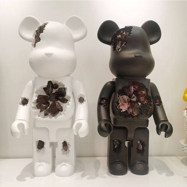 

Movie Games -Hot Selling 1000% 70Cm The Bearbrick Resin Corrosion Crystal Series 6 Colors Of Bear Figures Toy For Collectors Berbrick Dhqvn In Wood Box, Khaki