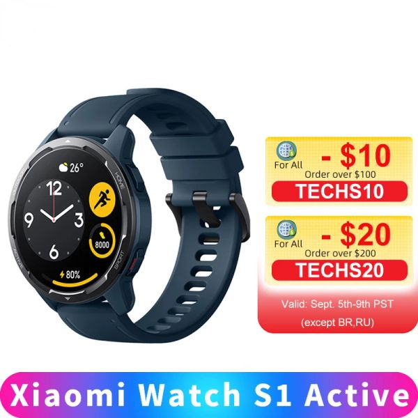 

Xiaomi Watches S1 Active Version Global Smart Blood Oxygen GPS Watch 1.43 "AMOLED Bluetooth Display 5.2 Phone Calls Mi Smartwatch watch