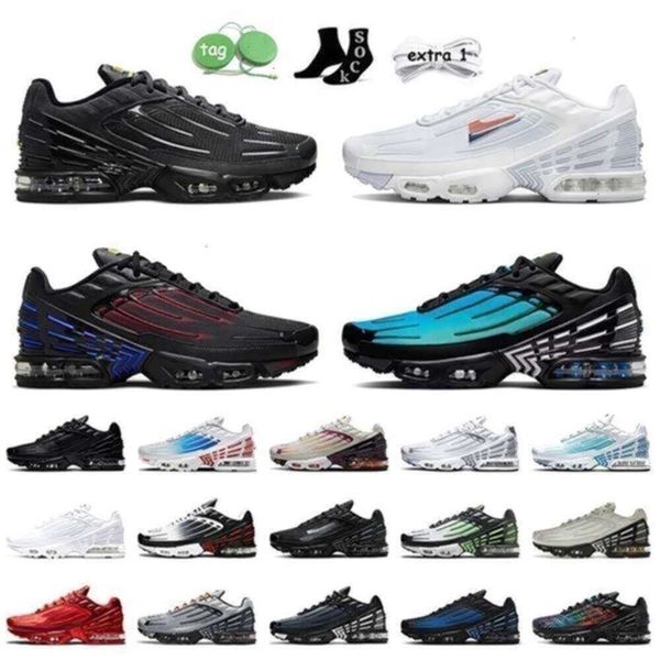 

2023 TN 3 Women Running Shoes Tuned III Spider-Verse Unity Mesh White OG Black Aqua Volt Multi Light Bone Laser TNs TN3 Runners Sports, E100 neon 39-46