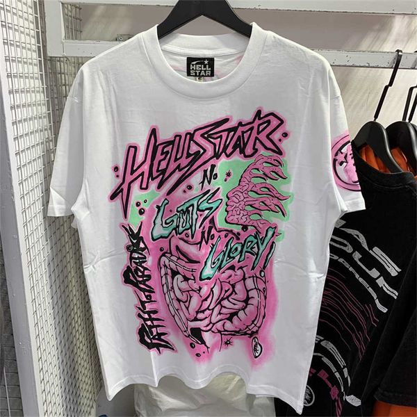 

mens designer t shirt hellstar shirt graphic tee Hip Hop Summer Fashion Tees Womens Designers Tops Cotton Tshirts Polos Short Sleeve High Quality Hellstars Clothes, Purple