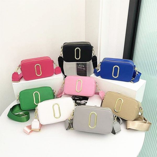 

Popular Luxury Designer Handbag Solid Color Versatile Crossbody Camera Bag Womens Contrast Color Crossbody Single Shoulder Bag Adjustable Shoulder Strap, #10