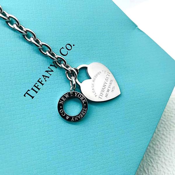 

T tiffancy Homes New Love Letter Titanium Steel Plated Gold Bracelet Womens Stainless Jewelry itanium