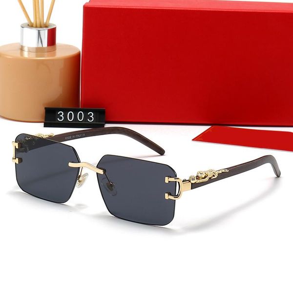 

Mans Frameless Sunglass Designer Sunglasses for Women Fashion Sun glass Retro Goggle Adumbral 7 Colors Option Polarized Eyeglasses