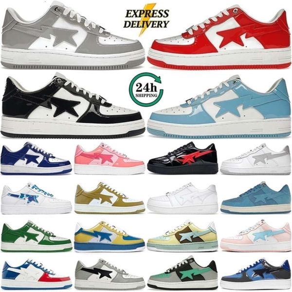 

Shoes for Men Women Sneakers Low Top Patent Leather Black White Baby Blue Orange Camo Green Suede Pink Cool Grey Red Outdoor Fashion Trainers