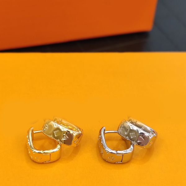 

Luxury Brand Designers Letters Ear Stud Stainless Steel 18k Gold Rose Silver Plated Famous Women Round Ear Hoop Earrings Wedding Jewelry Wholesale