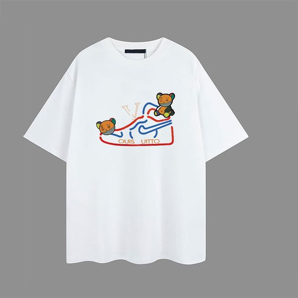 

Mens Designer T Shirt Embroidered labels quality short-sleeved fashion men and women short T-shirt couple models cotton Luxury Men Hip Hop clothes, 15