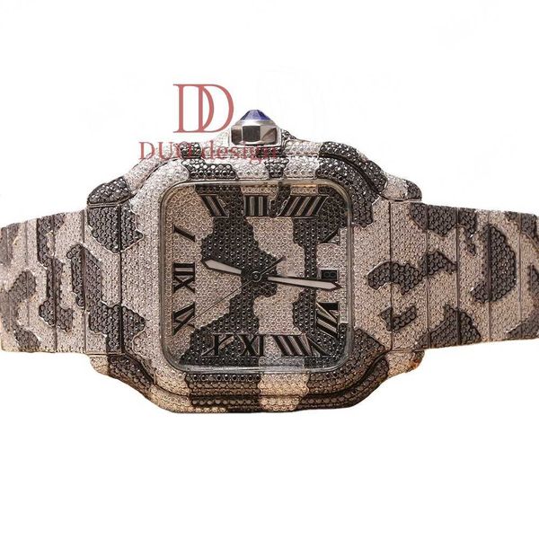 

Lavish mens watch featuring a profusion VVS moissanite diamond crafted in High quality automatic diamond watch
