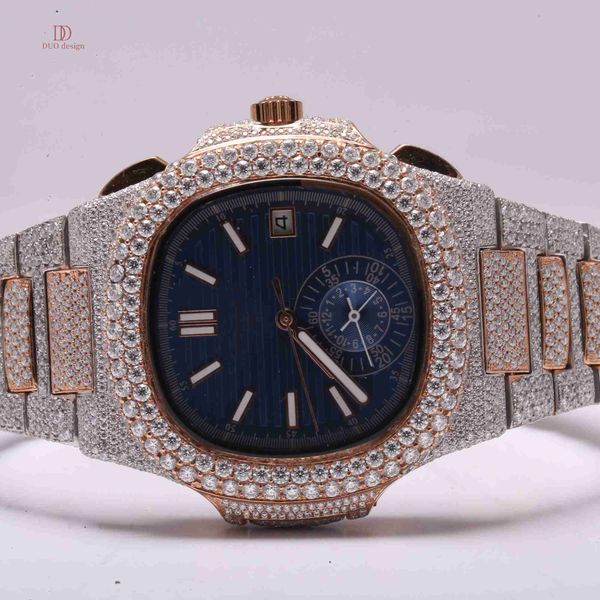 

Crafted in moissanite this moissanite diamond watch boasts VVS clarity adding a touch of luxury it elevates your fashion