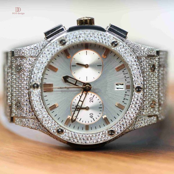 

Explore our exclusive collection of stainless steel hip hop style watches crafted with natural diamond And VVS Clarity for men